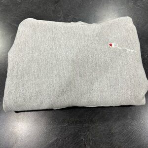 Champion Gray Sweatshirt with Red Logo